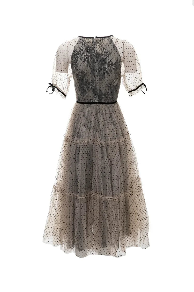 Ashley French Mesh Dress