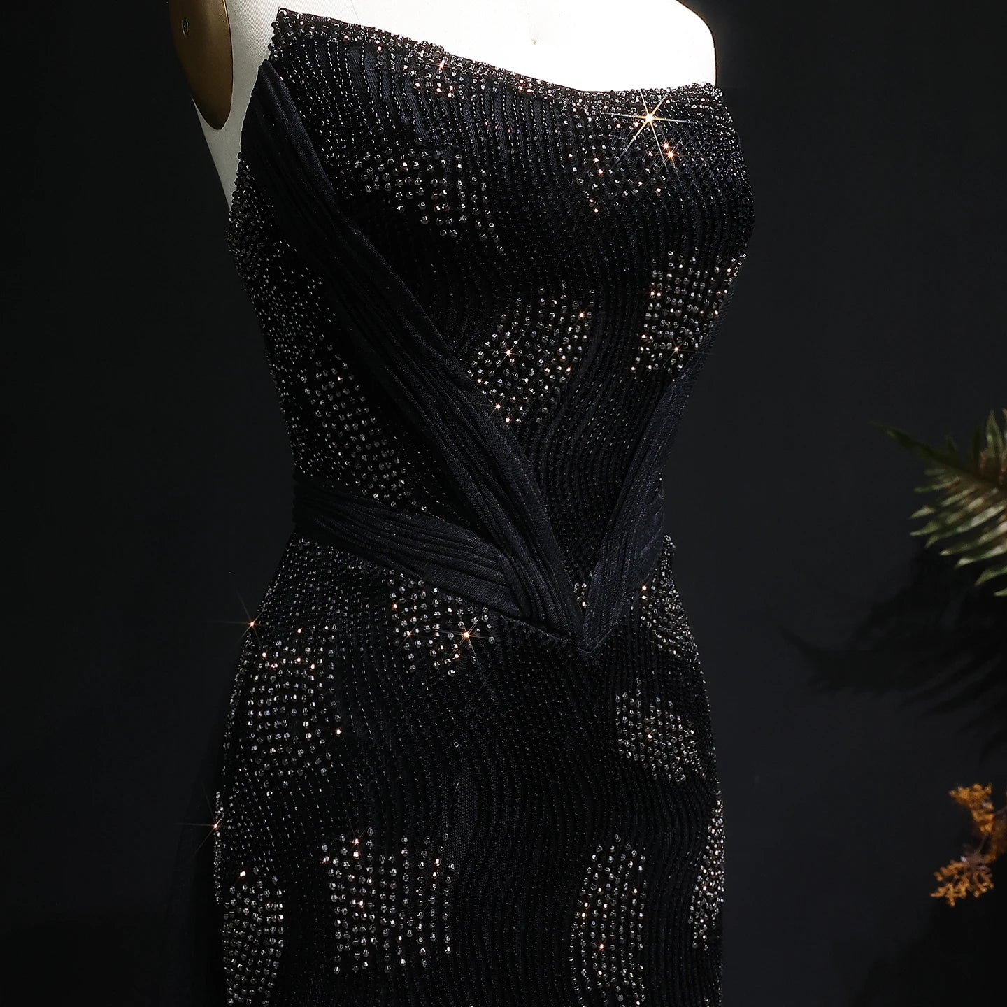 Gina Pink Strapless Mermaid Evening Dress