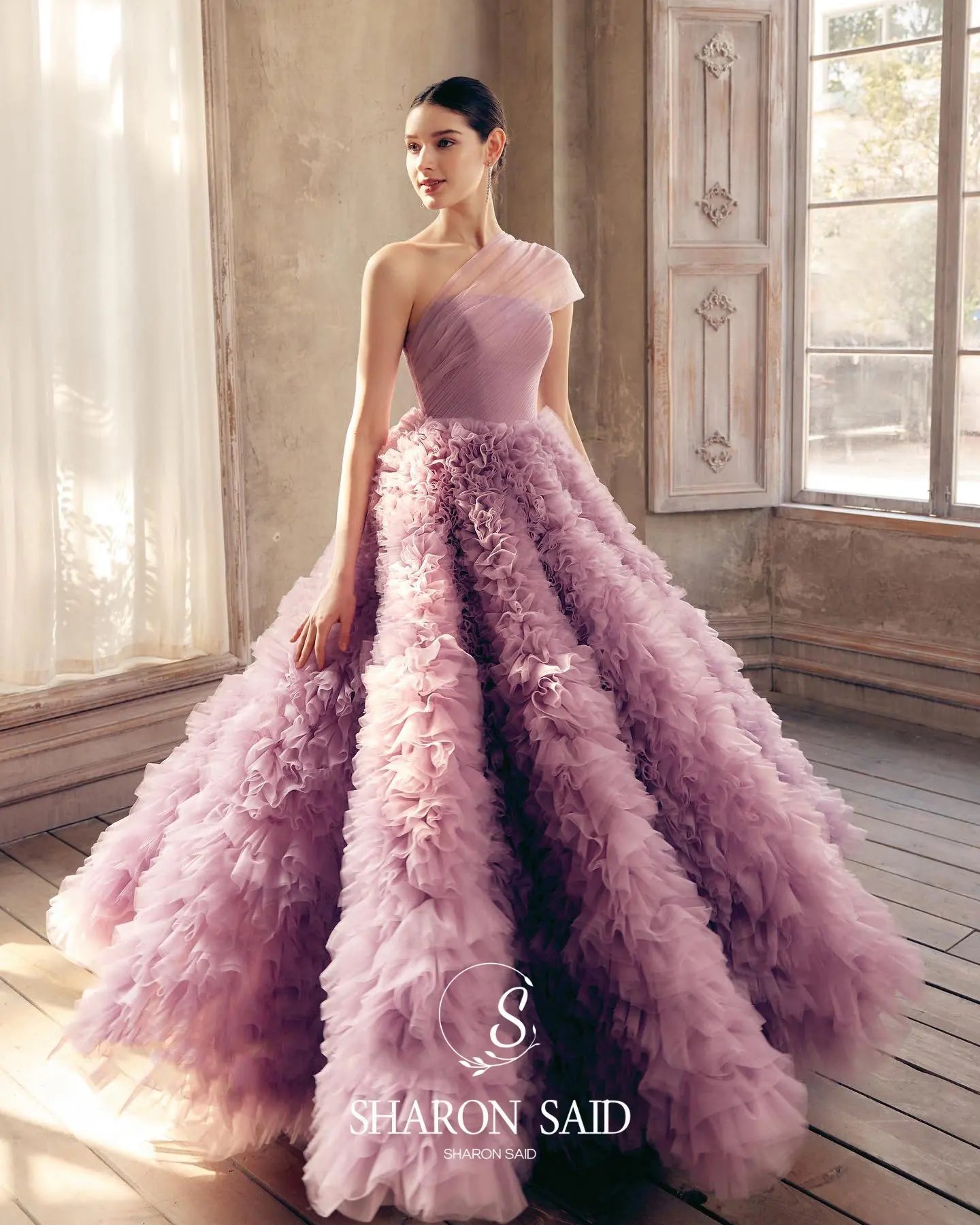 Harper Pink Strapless Evening Dress