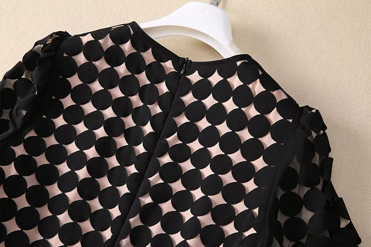 Dove Cut-Out Geometric Dress