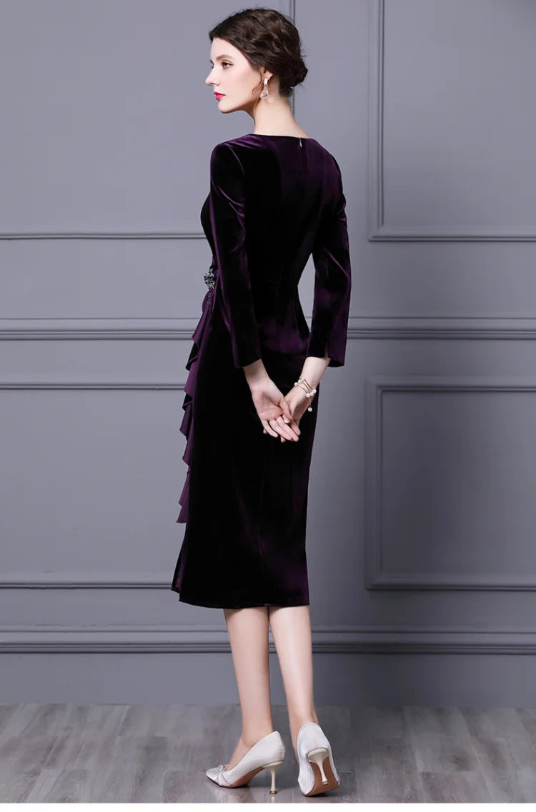 Ariadne Velvet Diamond Dress