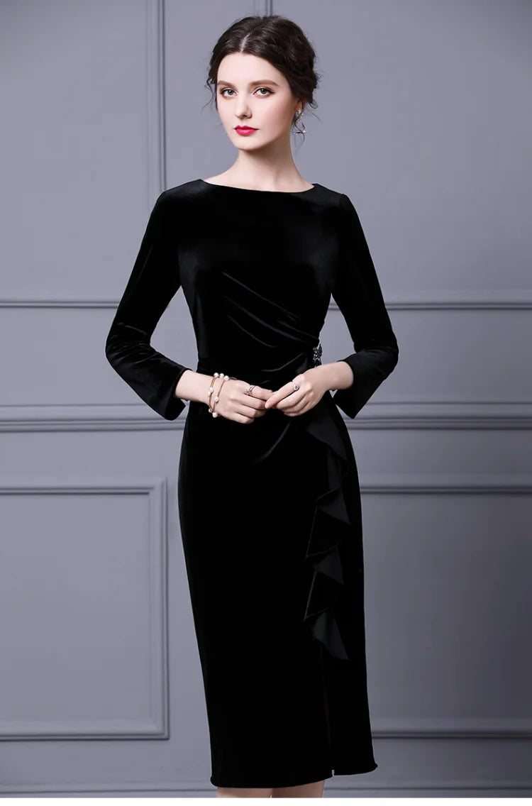 Ariadne Velvet Diamond Dress