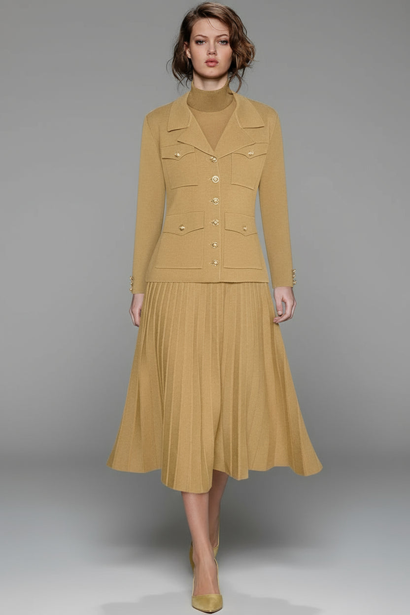 Aurelia Winter Knit Skirts Suit