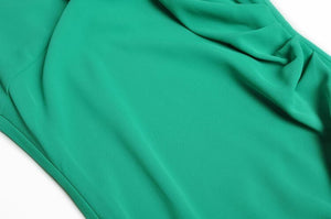 Amiri Stand Collar Sleeveless Beading Folds Vintage Package Buttocks Dress