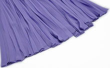 Load image into Gallery viewer, Fernanda  O-Neck Embroidery Sequins Beading Sashes Violet Long Dress