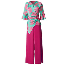 Load image into Gallery viewer, Celestia Flare Sleeve Tops + Pockets Wide Leg Pants Set