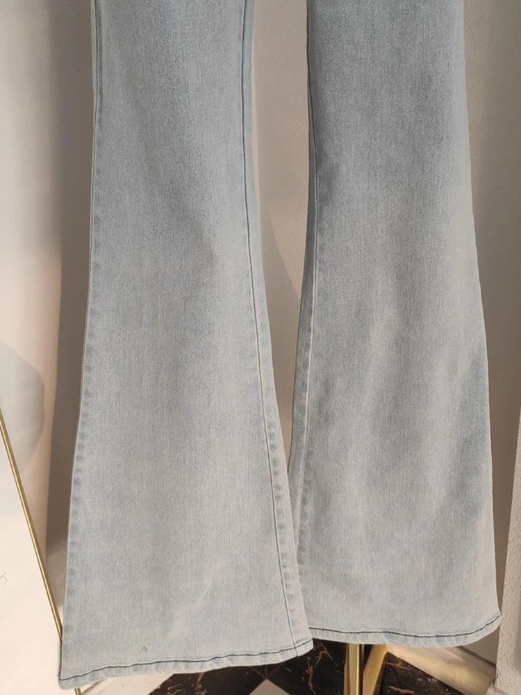 Avianne 3D Flower Spliced Strapless Jumpsuit