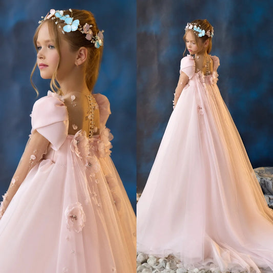 Lella Flower Birthday Party Gown Girl Dress