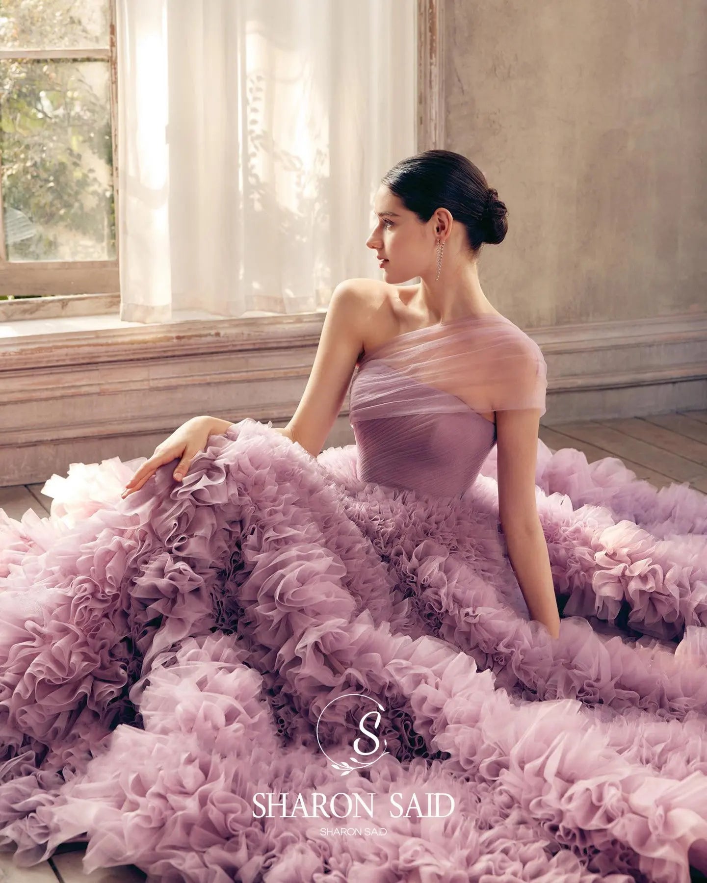 Harper Pink Strapless Evening Dress