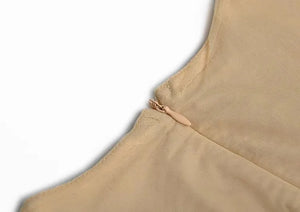 Thalia O-Neck Long Sleeve Mesh Embroidery Appliques Velvet Patchwork Vintage Dress