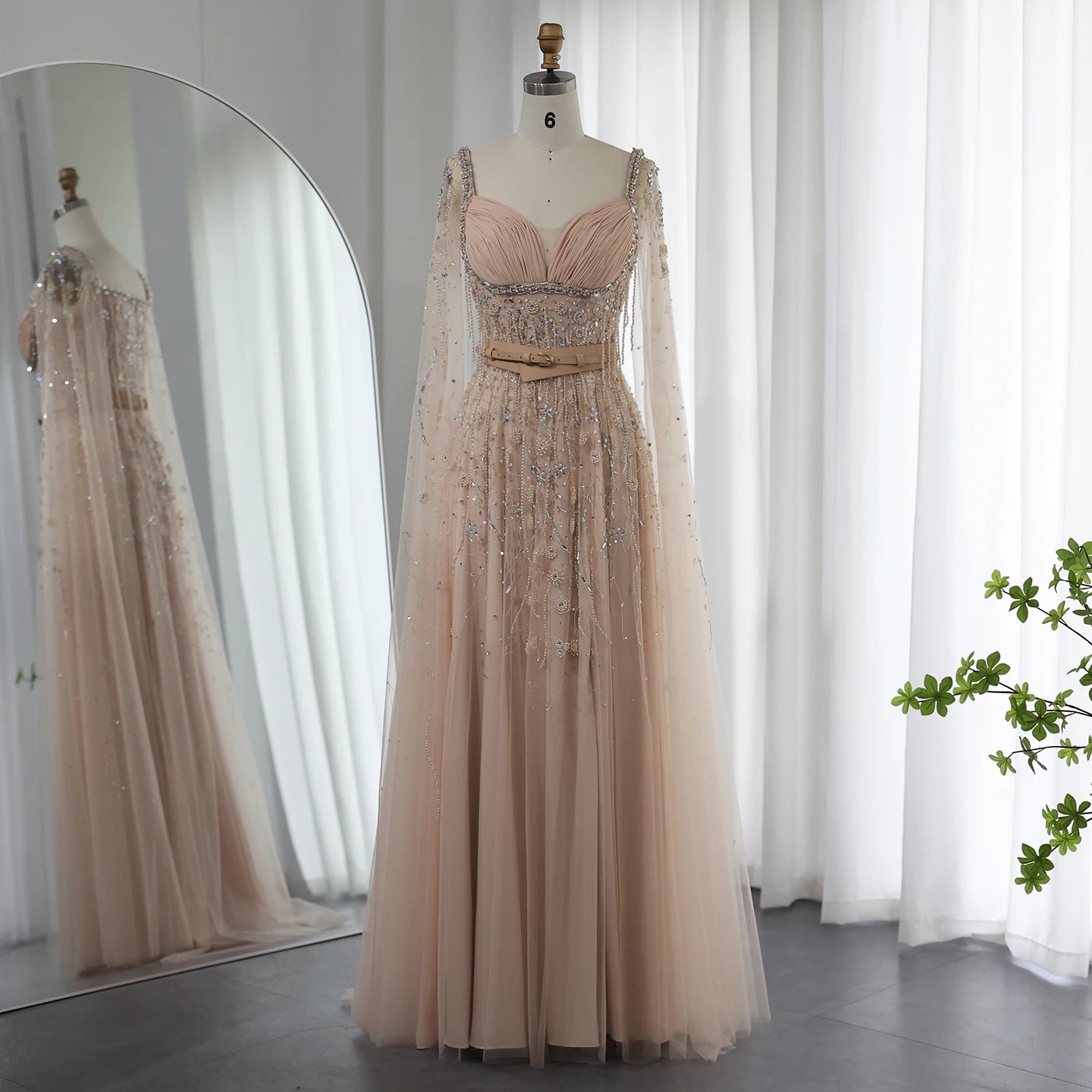 Sofia Champagne Dubai Evening Dress
