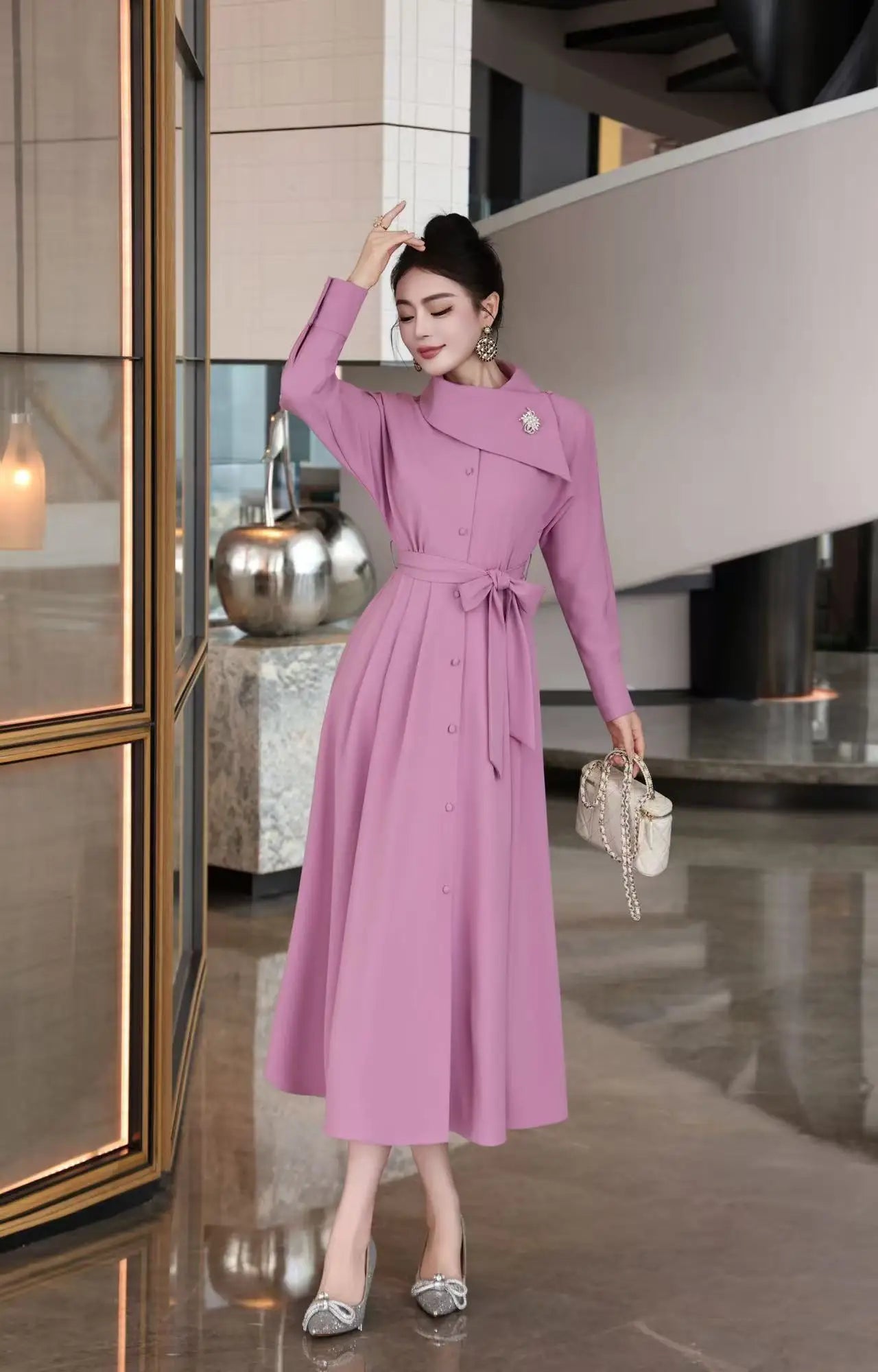 Celine Autumn Midi Dress