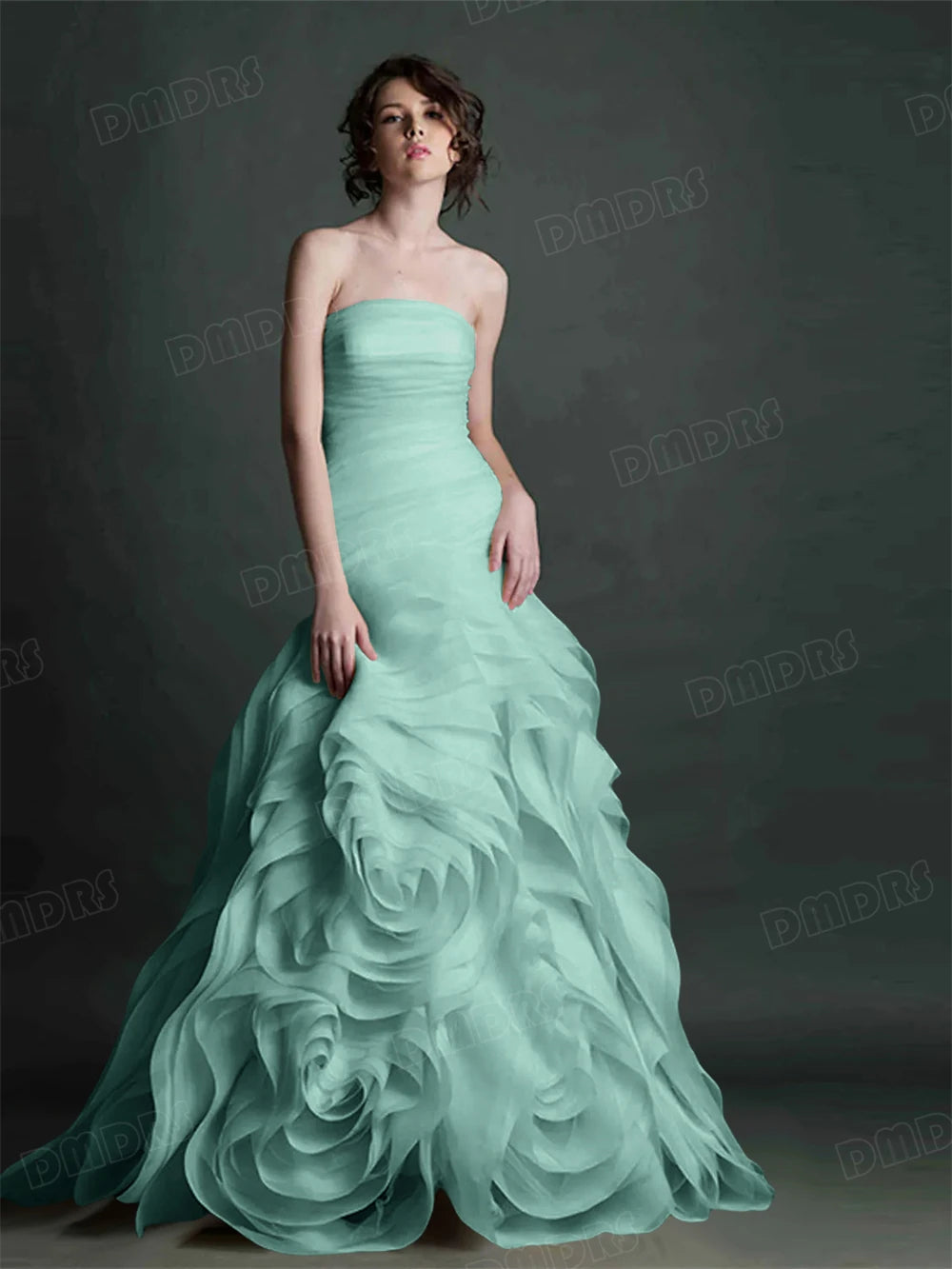 Jean Formal Dress for Women 100+ Colors to Choose Strapless Long Evening Dresses
