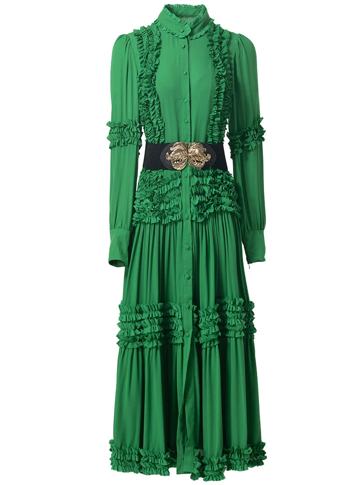 Aurora Green Vintage Dress