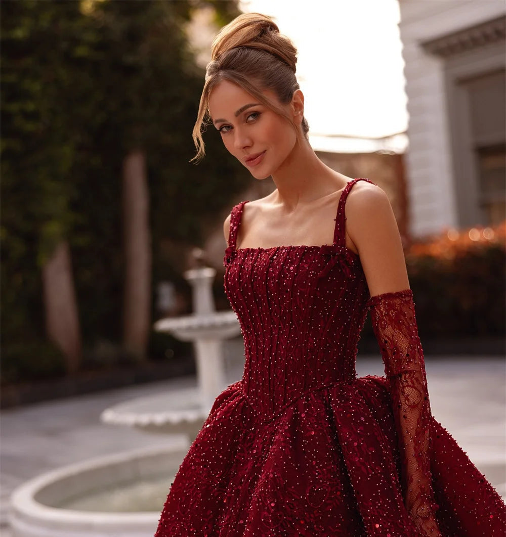 Romina Customized Beads Luxurious Women's Evening Dress