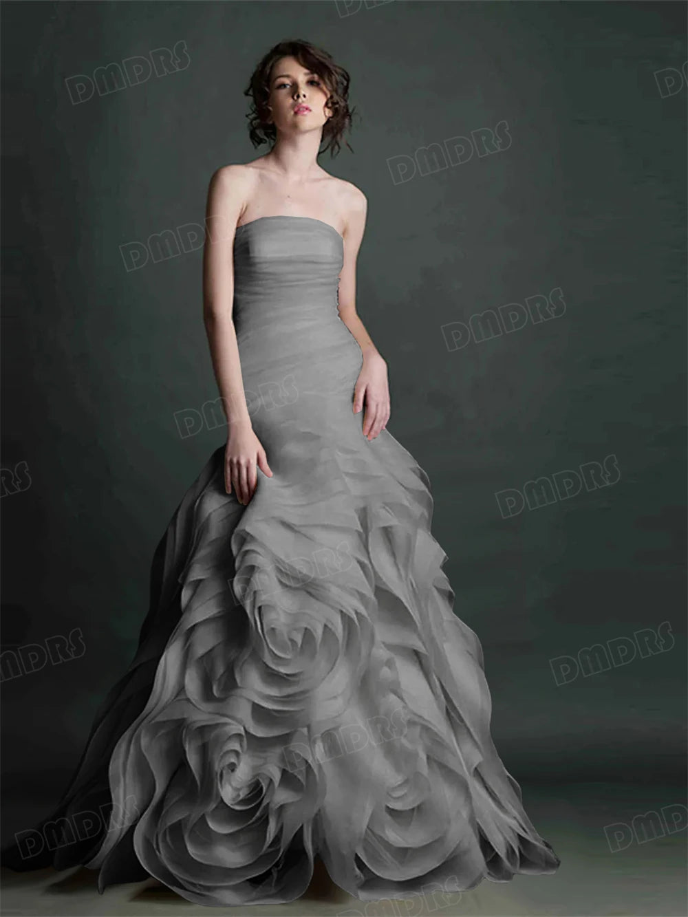 Jean Formal Dress for Women 100+ Colors to Choose Strapless Long Evening Dresses