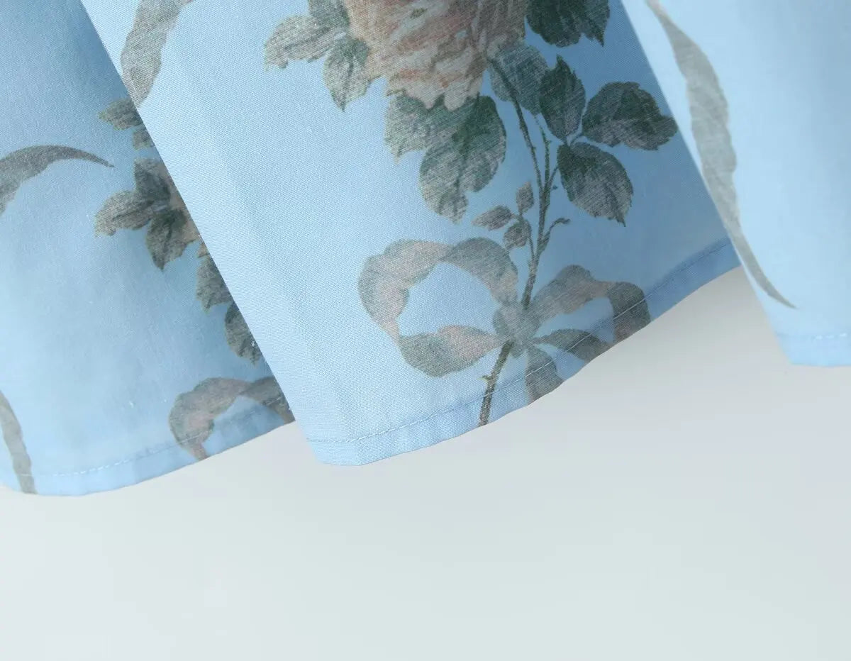 Mya Sexy Spaghetti Straps Floral Print Dress