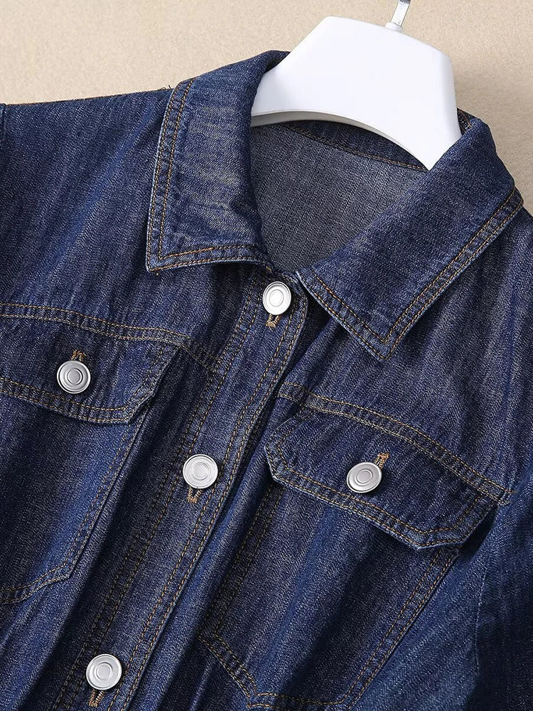 Tise  Single Breasted Denim Dress