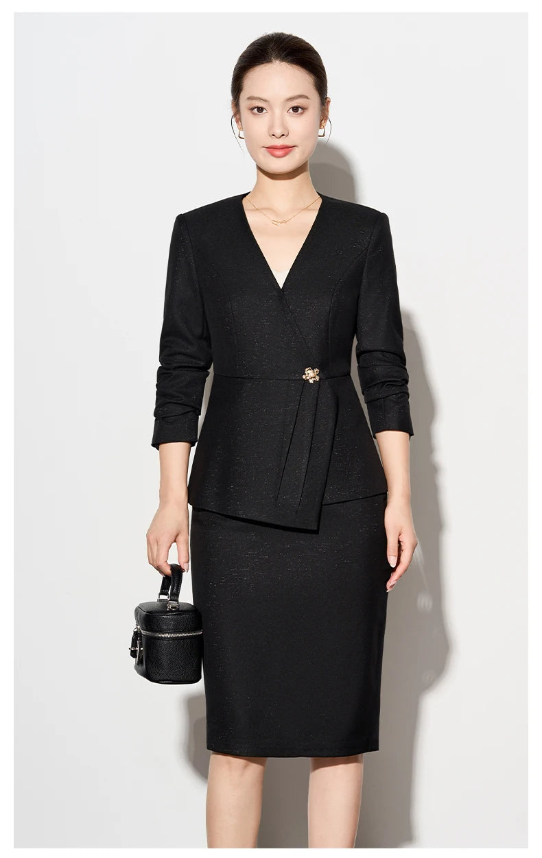 Amara Blazer Skirt Suit 2 Piece Matching Set