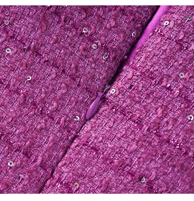 Adah Tweed Woolen Dress