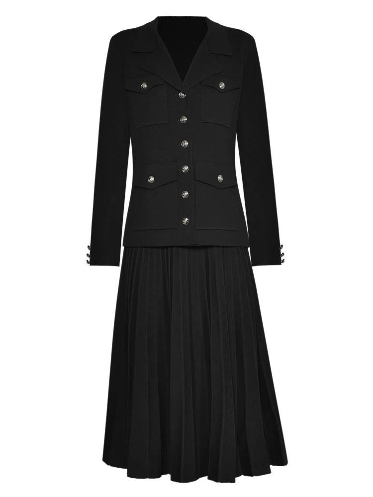 Aurelia Winter Knit Skirts Suit