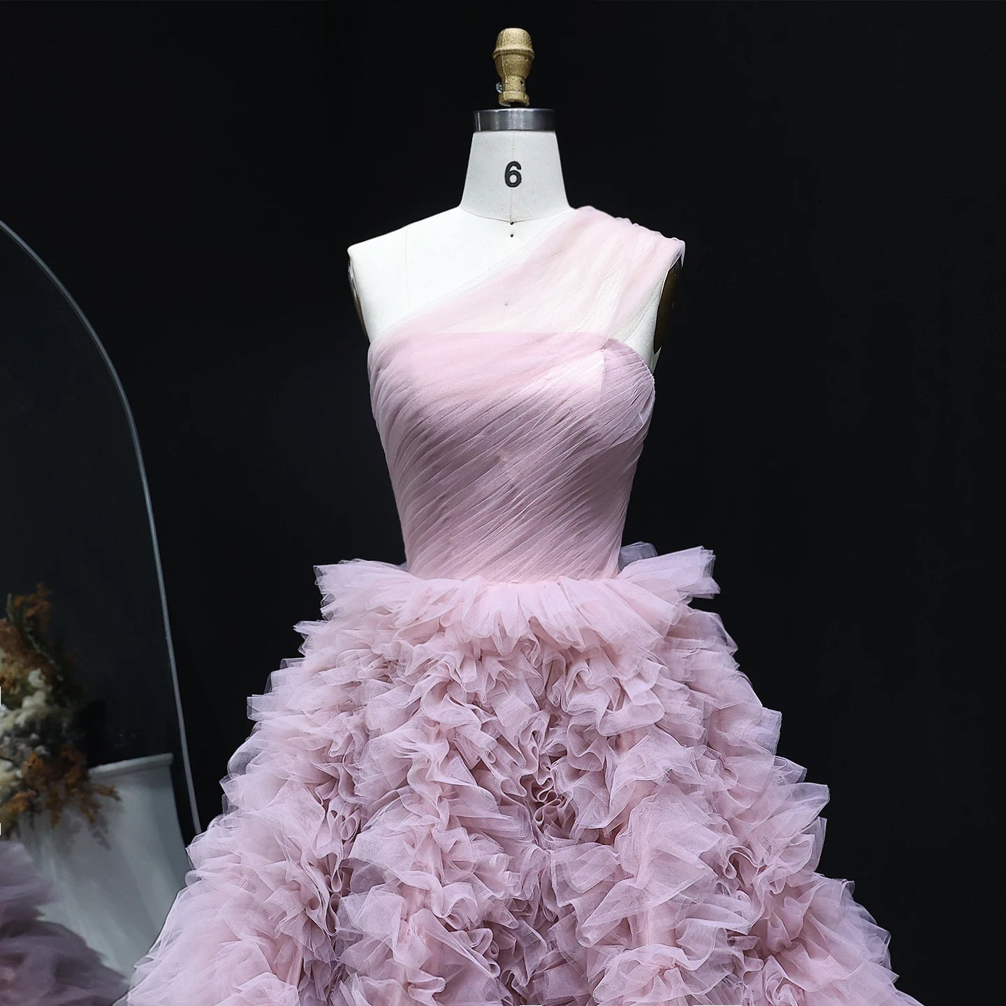 Harper Pink Strapless Evening Dress