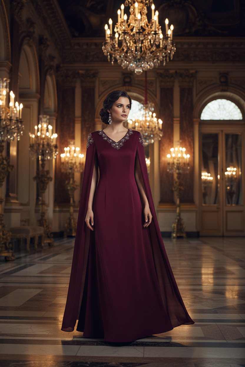 Paris Embroidered Flares Solid Red Temperament Office Lady Pencil Dress