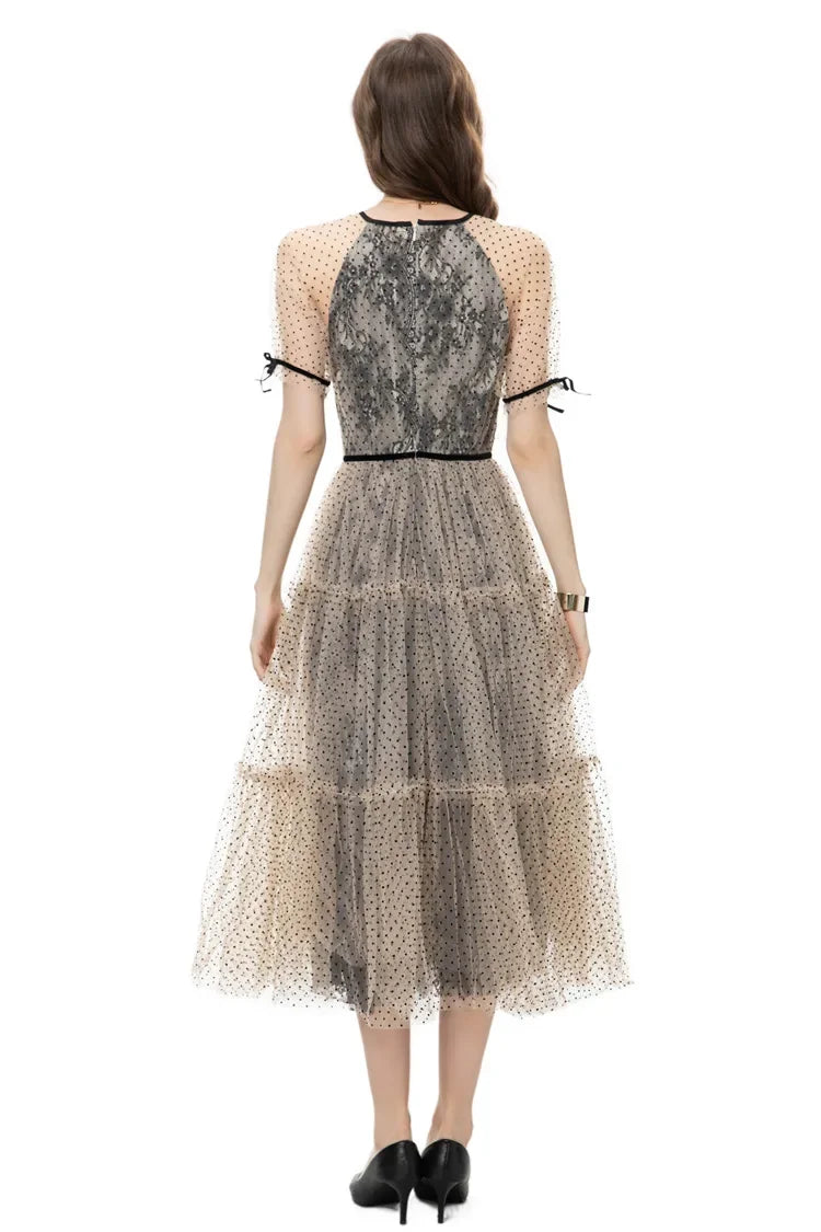 Ashley French Mesh Dress
