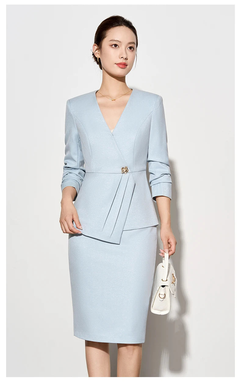 Amara Blazer Skirt Suit 2 Piece Matching Set