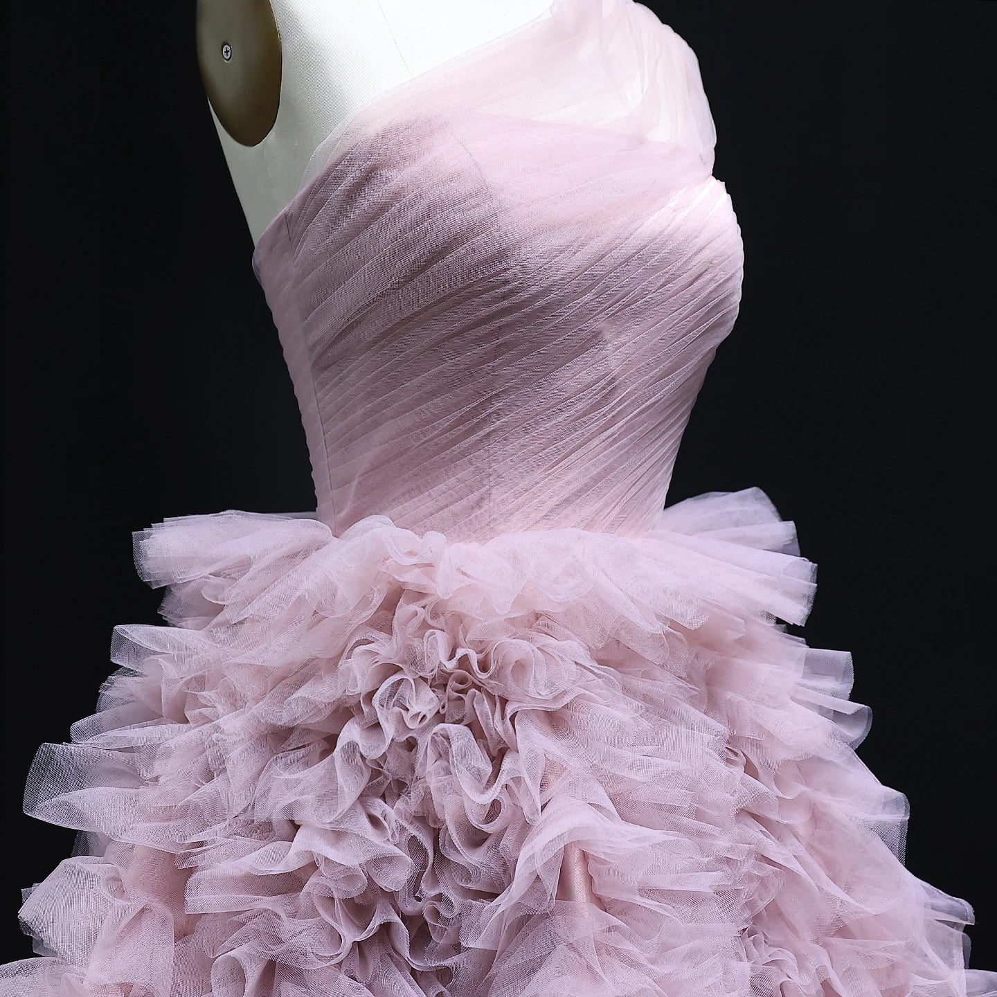 Harper Pink Strapless Evening Dress