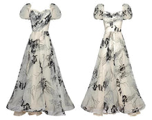 Load image into Gallery viewer, Alice Flower Print Detachable Bandage Ladies Ball Gown Dress