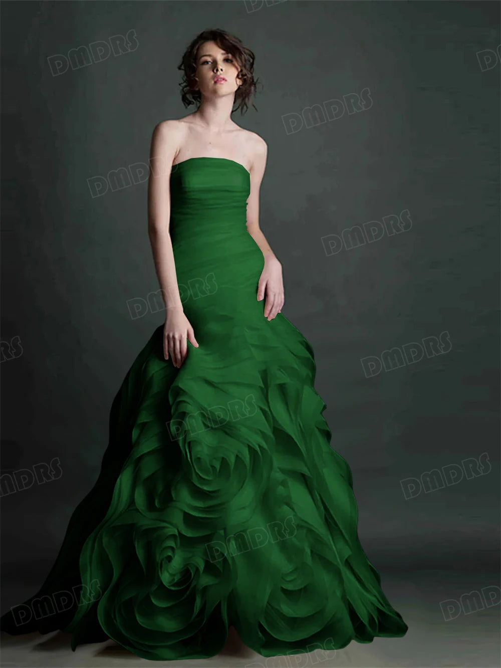 Jean Formal Dress for Women 100+ Colors to Choose Strapless Long Evening Dresses