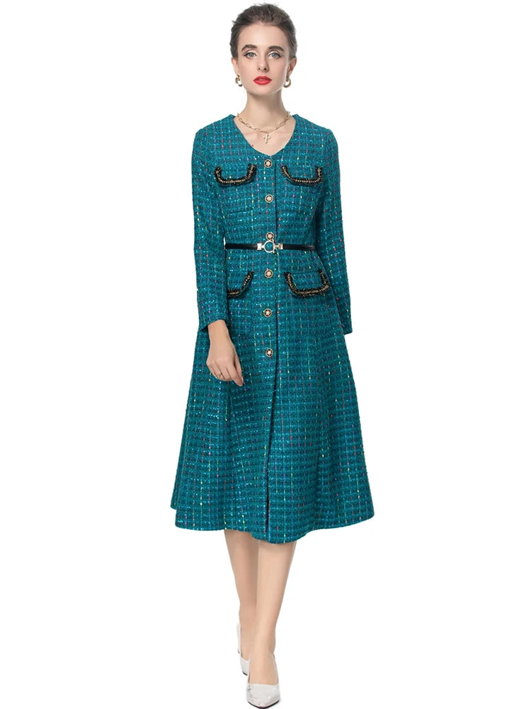 Taylor Plaid Tweed Coat