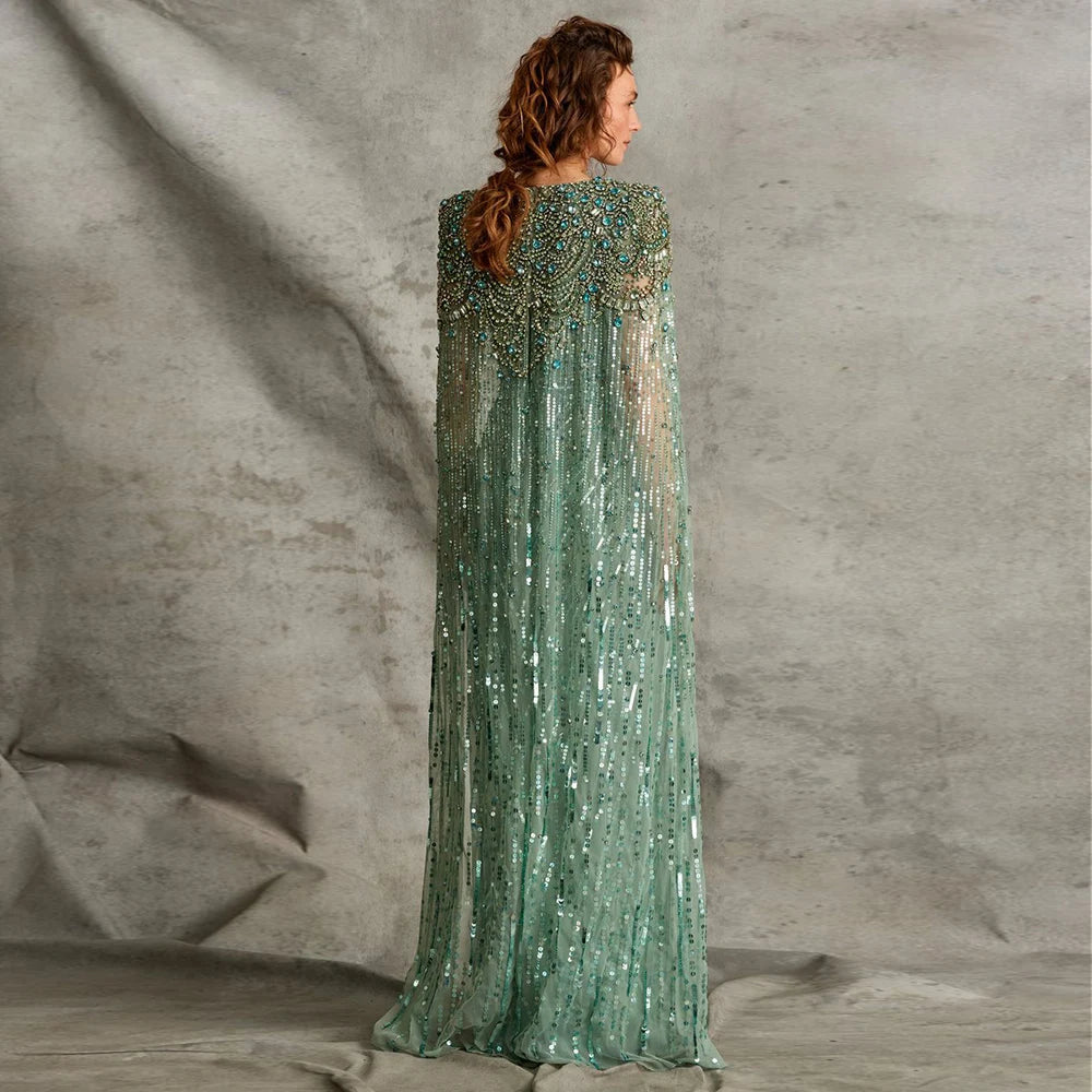 Alora Evening Dress with Cape