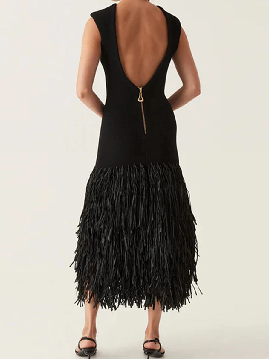 Elsie Tassel Designer Dress