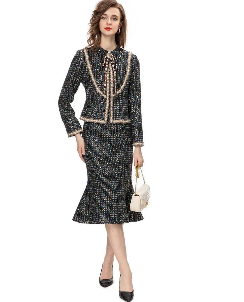 Elisa  2 Piece Tweed Set