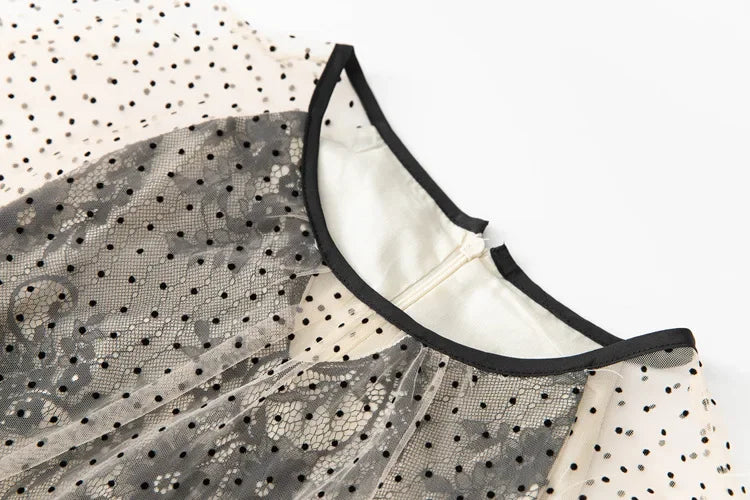 Ashley French Mesh Dress