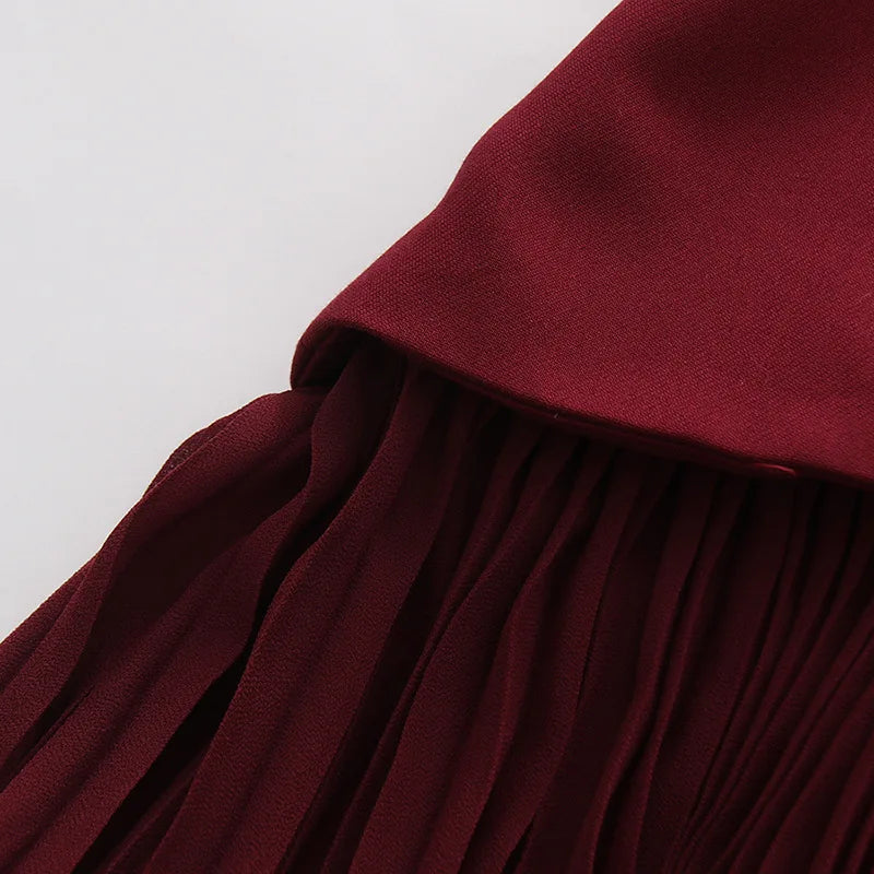 Josefa Banquet Strapless Maxi Dress 3D Floral Pleated Train Hem Luxury Gown