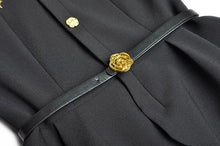 Load image into Gallery viewer, Chana Long Sleeve Belt Crystal Brooch Jacket + Pleated Skirt Office Lady Two-Piece Set