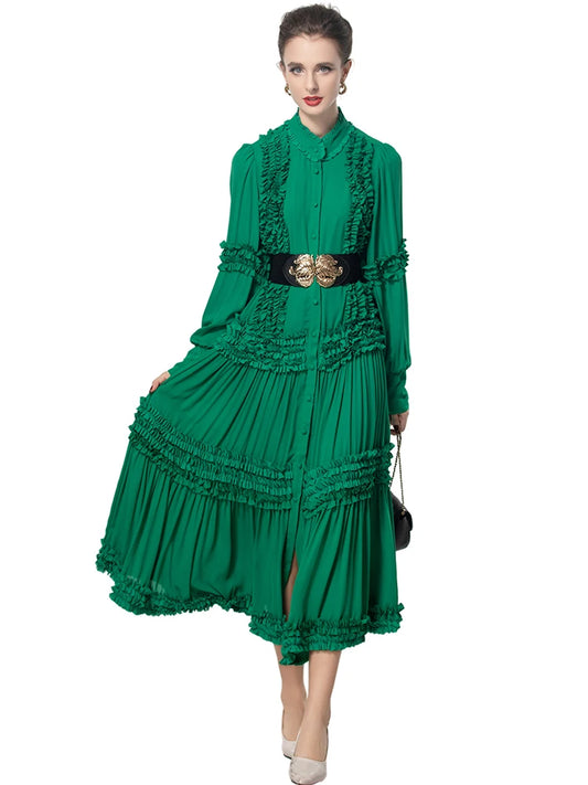 Aurora Green Vintage Dress