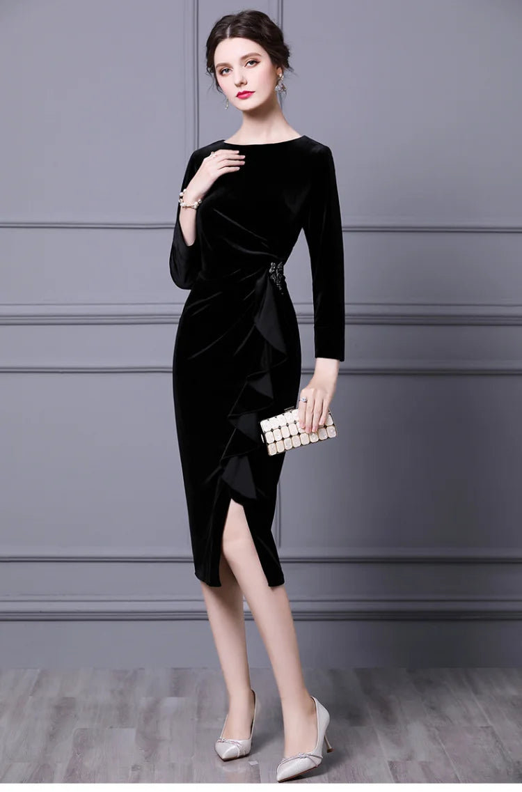 Ariadne Velvet Diamond Dress