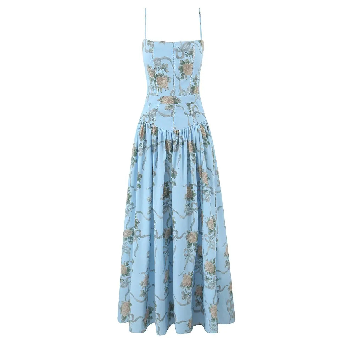 Mya Sexy Spaghetti Straps Floral Print Dress