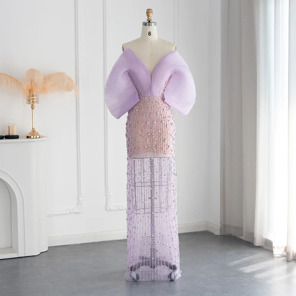 Brighton Luxury  Lilac Evening Dress