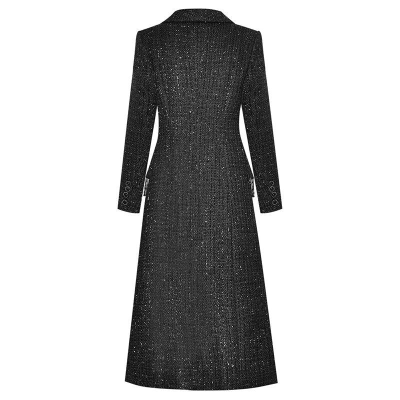 Pippa Overcoat Autumn Women Single-breasted Long sleeve Beaded Overcoat
