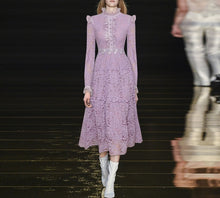 Load image into Gallery viewer, Estefania Long sleeve Lace Applique Elegant Dress