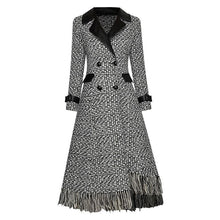 Load image into Gallery viewer, Naz Autumn Winter Double Breasted Asymmetric Tassel Long sleeve Overcoat