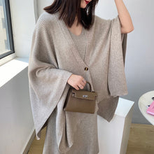 Load image into Gallery viewer, Loose Batwing Sleeves Single Button Outwear Korean Top