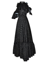 Load image into Gallery viewer, Lyric Off Shoulder Ruffles Elegant Polka dot Print Long Party Dress