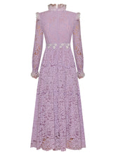 Load image into Gallery viewer, Estefania Long sleeve Lace Applique Elegant Dress