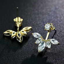 Load image into Gallery viewer, Needle Elegant Sweet Flower Shiny CZ Zircon  Stud Earrings